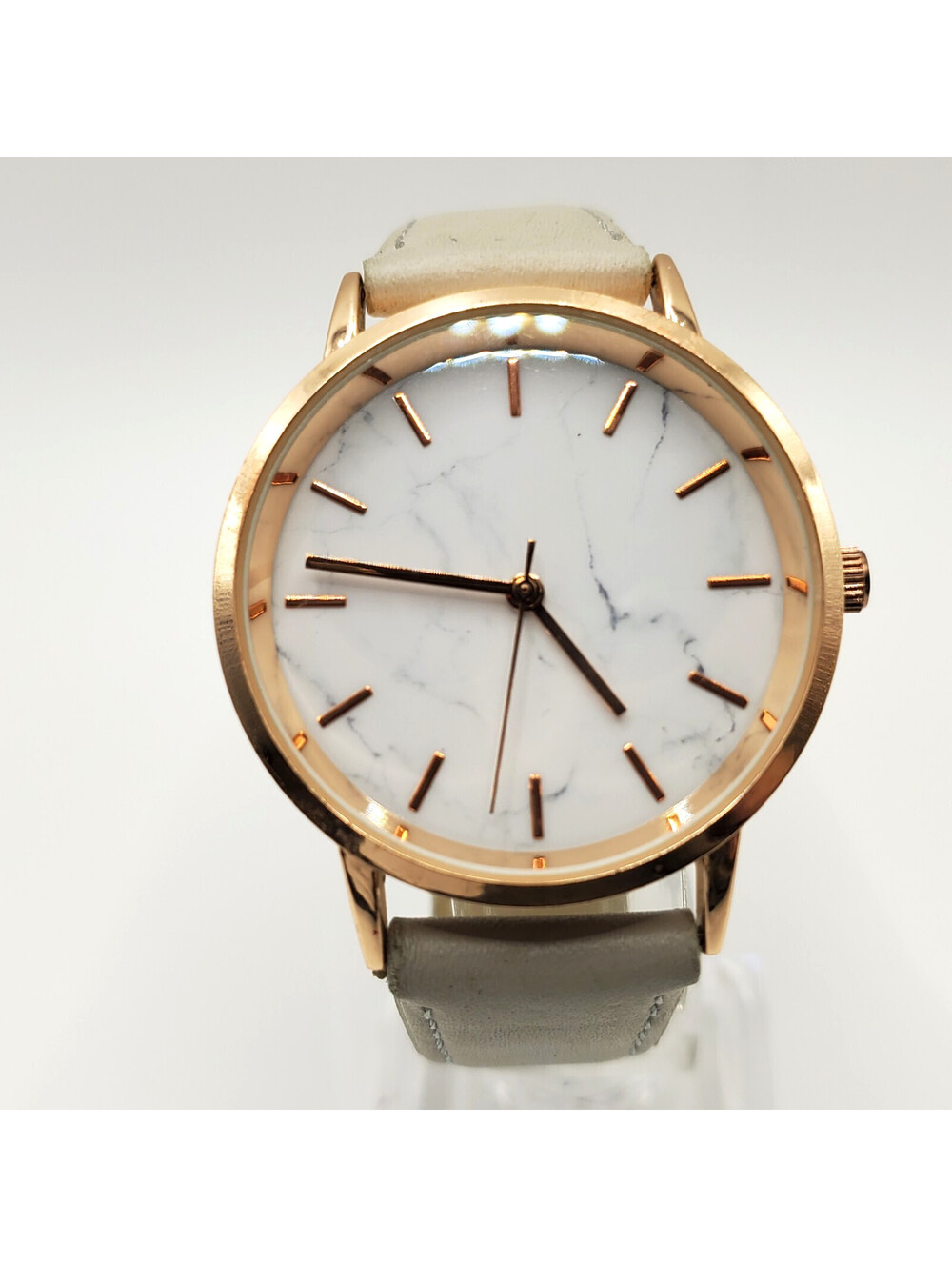 Quartz Watch 36mm Marble Dial Rose Gold Tone New Battery